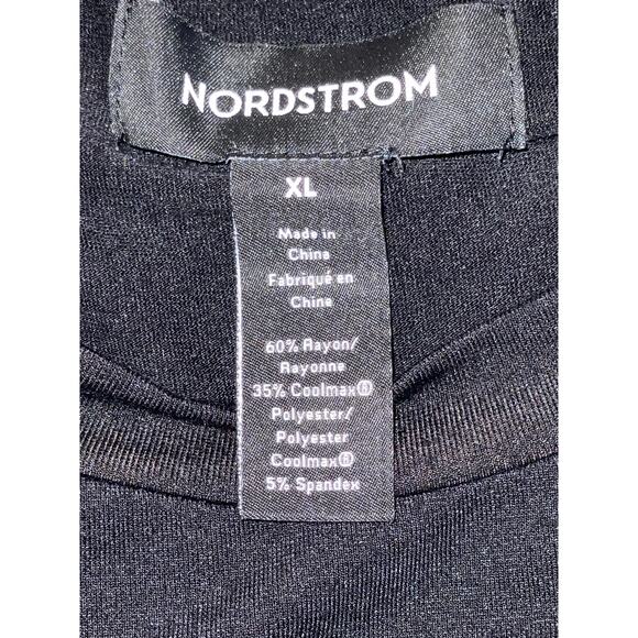 Nordstrom Basic Black Tunic Tee - Size XL -‎ Soft Rayon With Lots of Stretch - Picture 3 of 8